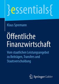 Bild vom Artikel Öffentliche Finanzwirtschaft vom Autor Klaus Spremann