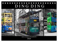 Produktbild: Ding Ding - Hong Kong's Tramways (Tischkalender 2026 DIN A5 quer), CALVENDO Monatskalender