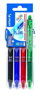 Produktbild: PILOT Tintenroller FriXion Clicker 0.7 (M) 4er Set2Go Classic