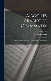 Produktbild: A. Socin's Arabische Grammatik