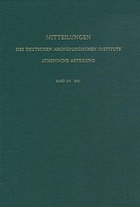 Produktbild: Mitteilungen des Deutschen Arch&auml;ologischen Instituts, Athenische Abteilung