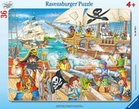 Produktbild: Rahmenpuzzle Ravensburger Angriff der Piraten 36 Teile