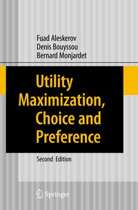 Produktbild: Utility Maximization, Choice and Preference
