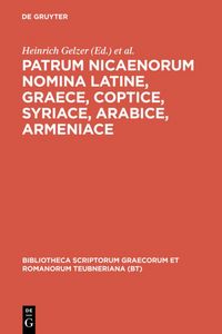 Produktbild: Patrum Nicaenorum nomina Latine, Graece, Coptice, Syriace, Arabice, Armeniace