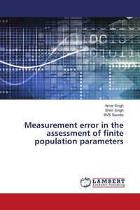 Produktbild: Measurement error in the assessment of finite population parameters