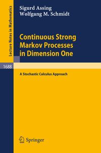 Produktbild: Continuous Strong Markov Processes in Dimension One