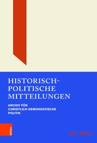 Produktbild: Historisch-Politische Mitteilungen