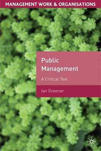 Produktbild: Public Management: A Critical Text