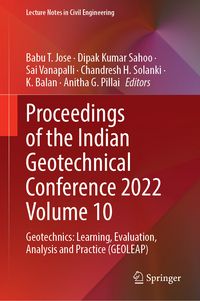 Produktbild: Proceedings of the Indian Geotechnical Conference 2022 Volume 10