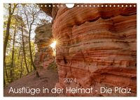 Ausflüge in der Heimat - Die Pfalz (Wandkalender 2024 DIN A4 quer), CALVENDO Monatskalender