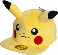 Produktbild: Baseball Cap, Pokemon-Pikachu Logo mit Ohren, Snapback Cap, Kappe, One Size, gelb