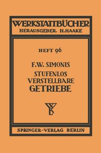 Produktbild: Stufenlos verstellbare Getriebe
