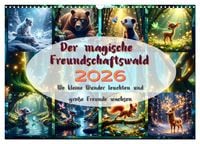 Produktbild: Der magische Freundschaftswald (Wandkalender 2026 DIN A3 quer), CALVENDO Monatskalender