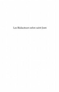 Produktbild: Redacteurs selon saint-jean Les
