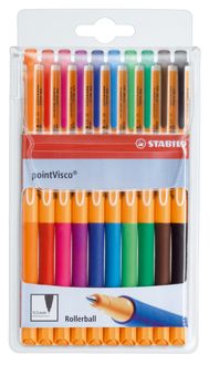 STABILO Tintenroller pointVisco® farbmix 10er Set
