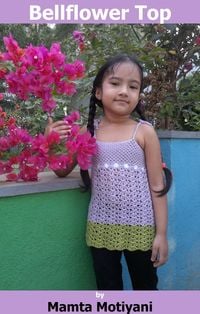 Produktbild: Bellflower Split Back Halter Crop Top | Cool & Easy Crochet Pattern For Girls (Easy Crochet Patterns, #23)