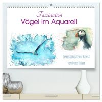 Produktbild: Faszination V&ouml;gel im Aquarell - Expressionistische Kunst von Doris Kr&uuml;ger (hochwertiger Premium Wandkalender 2026 DIN A2 quer), Kunstdruck in Hochglanz
