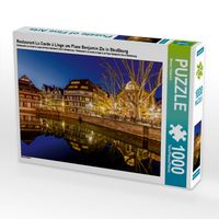 Produktbild: CALVENDO Puzzle Restaurant La Corde &agrave; Linge am Place Benjamin Zix in Stra&szlig;burg | 1000 Teile Lege-Gr&ouml;&szlig;e 64x48cm Foto-Puzzle f&uuml;r gl&uuml;ckliche Stunden
