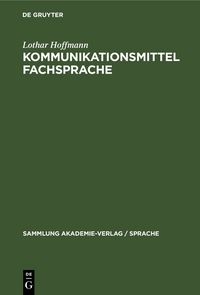 Produktbild: Kommunikationsmittel Fachsprache