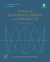 Bild vom Artikel Table of Integrals, Series, and Products vom Autor Alan Zwillinger, Daniel Jeffrey