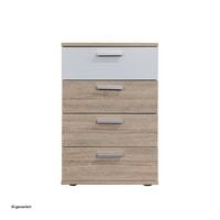 Produktbild: HTI-Living Nachtkommode 4 Schubladen Nina Sonoma Wei&szlig; Nachtkommode 4 Schubladen Nina Sonoma Wei&szlig;