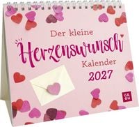 Produktbild: Mini-Kalender 2027: Der kleine Herzenswunschkalender