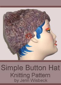 Produktbild: Simple Button Hat Knitting Pattern