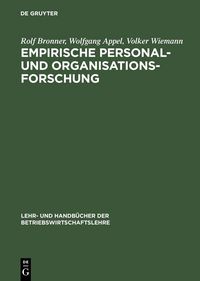 Produktbild: Empirische Personal- und Organisationsforschung