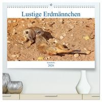 Produktbild: Lustige Erdm&auml;nnchen (hochwertiger Premium Wandkalender 2026 DIN A2 quer), Kunstdruck in Hochglanz