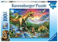 Bild vom Artikel Bei den Dinosauriern, XXL-Puzzle (Ravensburger 10665) vom Autor 