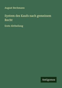 Produktbild: System des Kaufs nach gemeinem Recht