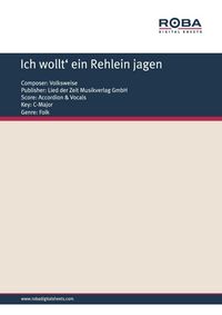 Produktbild: Ich wollt' ein Rehlein jagen