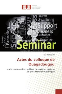 Produktbild: Actes du colloque de Ouagadougou