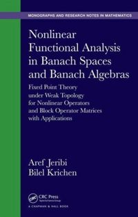 Produktbild: Nonlinear Functional Analysis in Banach Spaces and Banach Algebras
