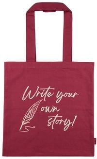 Produktbild: Baumwolltasche in berry "Write your own Story"