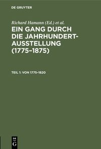 Produktbild: Von 1775&ndash;1820