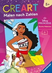 Produktbild: CreArt Malen nach Zahlen ab 5 Disney Prinzessinnen - Starke M&auml;dchen