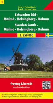 Bild vom Artikel FuB Schweden 01 Süd, Malmö, Helsingborg, Kalmar 1 : 250 000. Autokarte vom Autor 