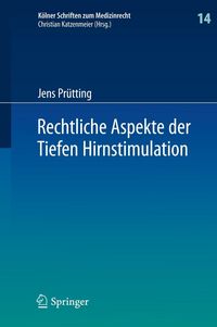 Produktbild: Rechtliche Aspekte der Tiefen Hirnstimulation