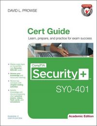 Produktbild: Comptia Security+ Sy0-401 Cert Guide, Academic Edition