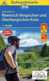 Produktbild: Radwanderkarte BVA Radwandern im Rheinisch-Bergischen und Oberbergischen Kreis 1:50.000, rei&szlig;- und wetterfest, GPS-Tracks Download