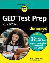 Produktbild: GED Test Prep 2027 / 2028 for Dummies