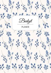 Produktbild: Budget Planer deutsch A5 Blumen blau wei&szlig; floral | undatiert 1 Jahr |
