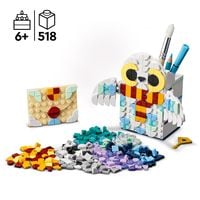 LEGO DOTS 41809 Hedwig Stiftehalter, Harry Potter Accessoires für Kinder