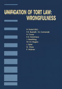 Produktbild: Unification of Tort Law: Wrongfulness