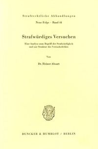 Produktbild: Strafw&uuml;rdiges Versuchen.