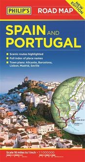 Produktbild: Philip's Maps: Philip's Spain and Portugal Road Map