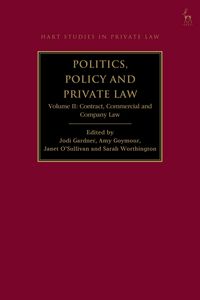 Produktbild: Politics, Policy and Private Law
