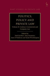 Produktbild: Politics, Policy and Private Law, Volume II