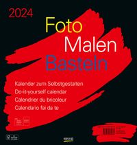 Bild vom Artikel Foto-Malen-Basteln Bastelkalender schwarz groß 2024 vom Autor 